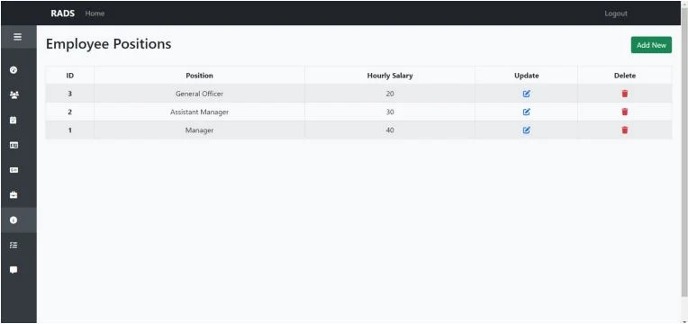 Employee Management System screenshot 2