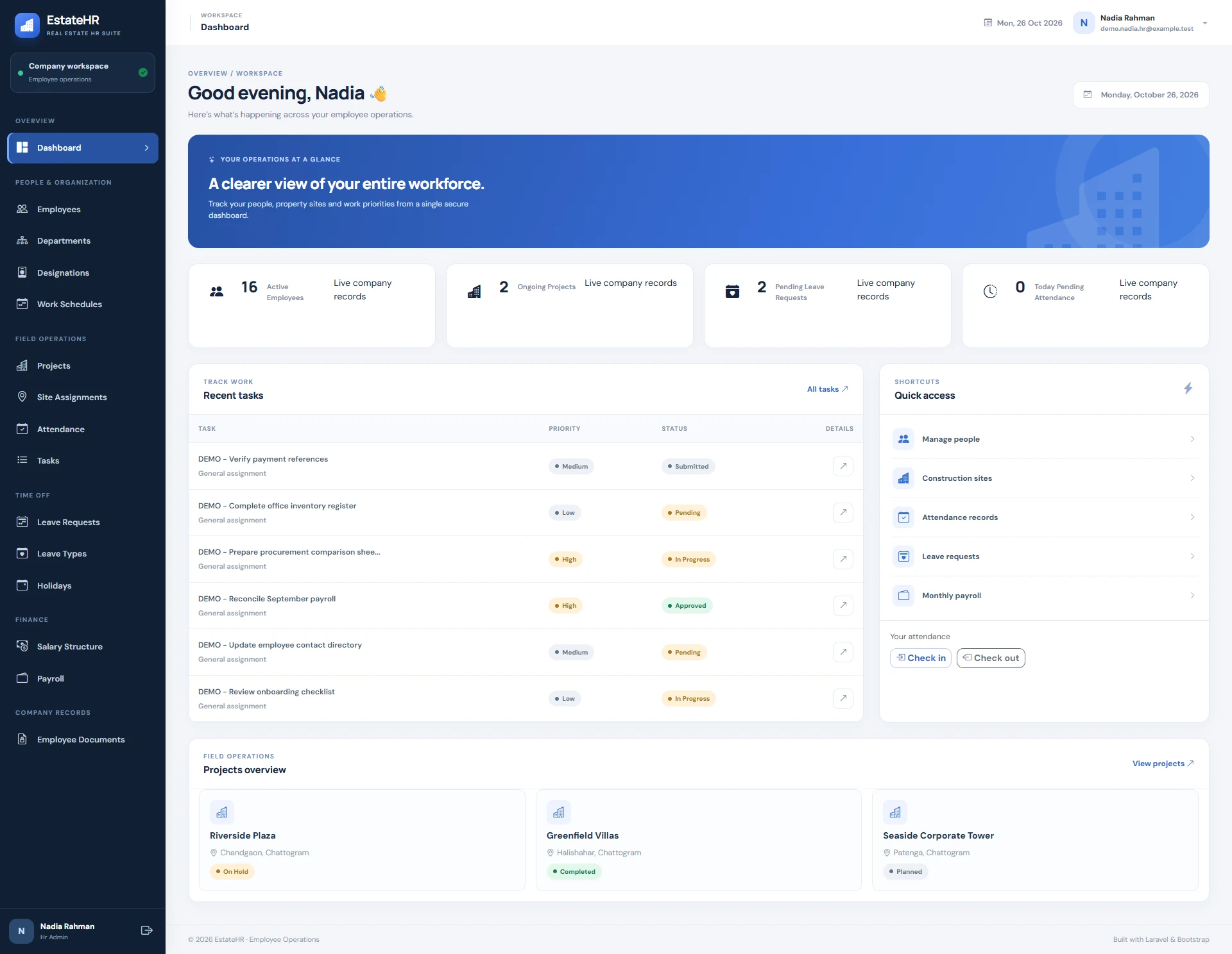 EstateHR — Real Estate Management System (REMS) screenshot 2