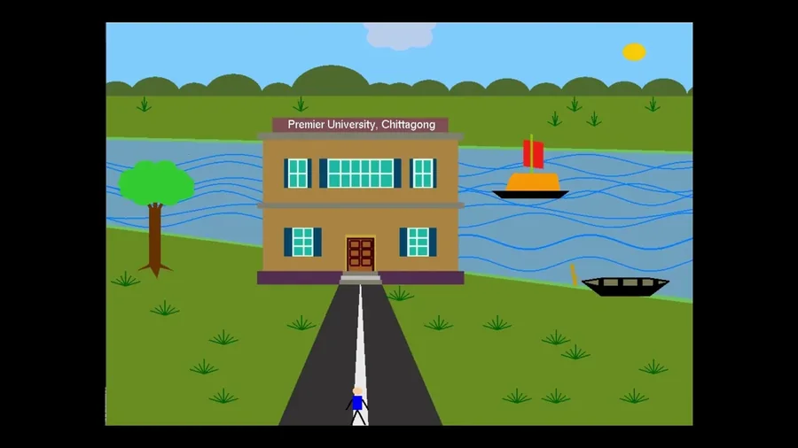 Village Scenario — 3D Computer Graphics